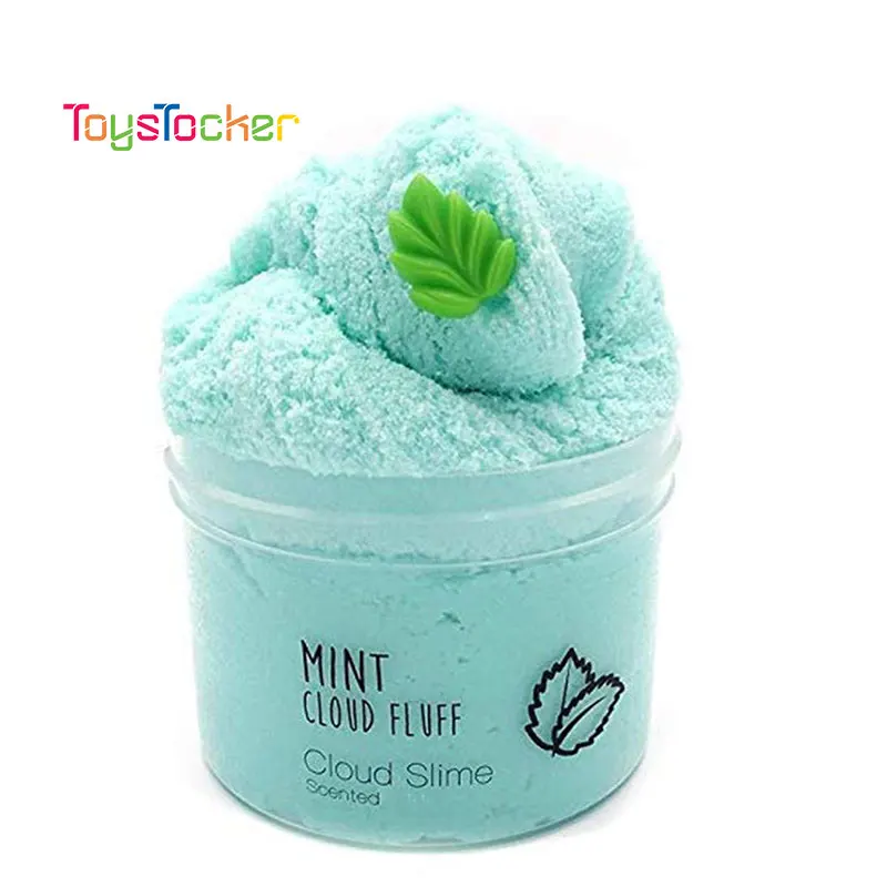 

Green Charms Slime Fluffy Slime Putty Stress Relief Kids Clay Cotton Mud Slime Plasticine Supplies Toy For Children
