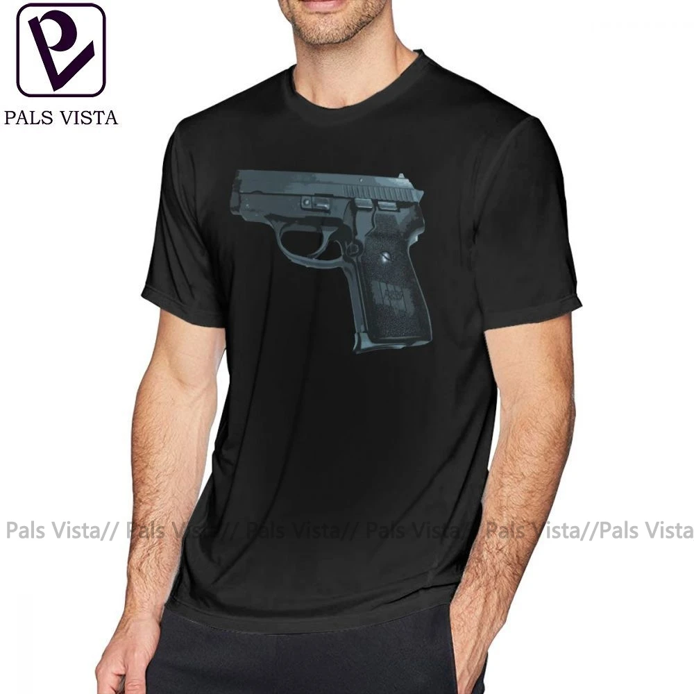 

Sig Sauer T Shirt My Wife Pistol T-Shirt Man Awesome Tee Shirt Short Sleeves 100 Percent Cotton Casual Oversize Print Tshirt