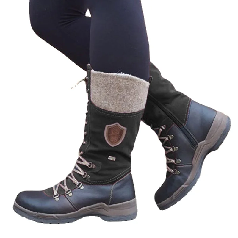 Женские Водонепроницаемые ботинки из натуральной кожи с плюшевой подкладкой |