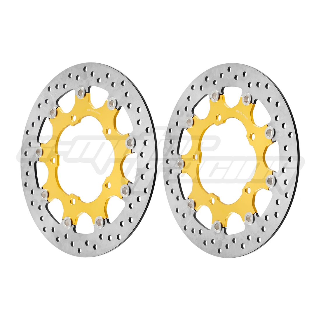 

Motorcycle Front Floating Brake Discs Rotors For SUZUKI DL650 V-Strom 2007-2011 ABS 2007-2012 GSX650F 08-14 ABS Model 08-15 Gold