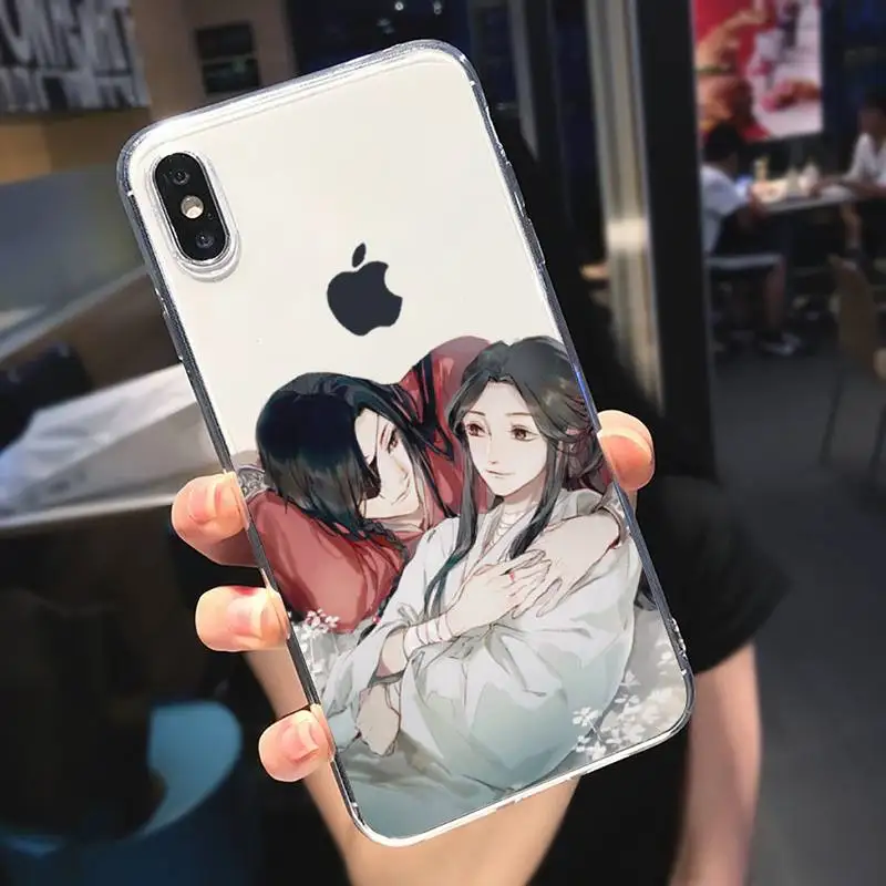 

Tian Guan Ci Fu anime Phone Case Transparent soft For iphone 5 5s 5c se 6 6s 7 8 11 12 plus mini x xs xr pro max