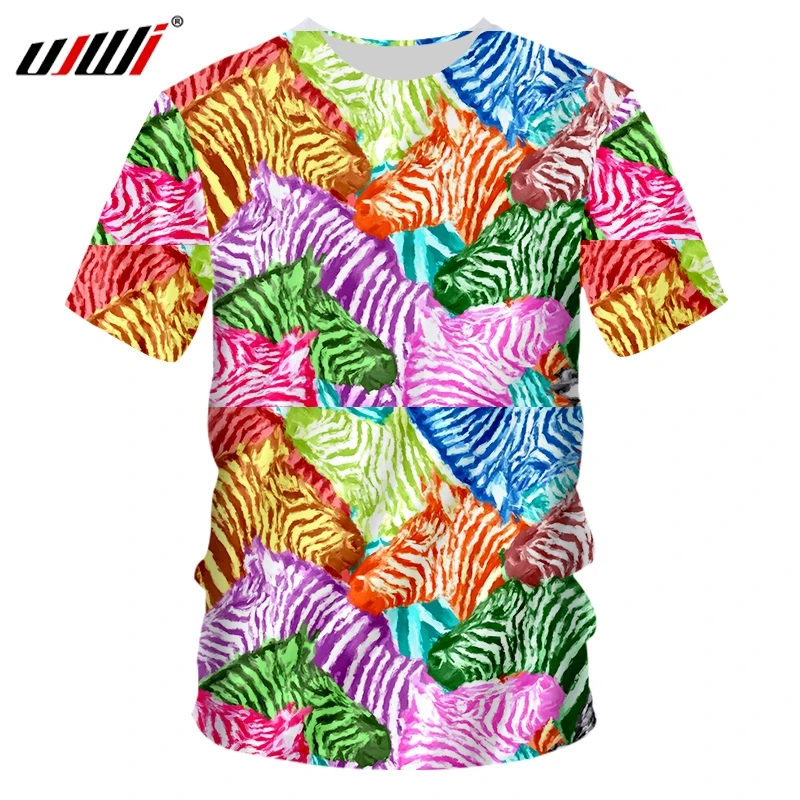 UJWI Мужская свободная Спортивная футболка с круглым вырезом 3D мини черепа панк