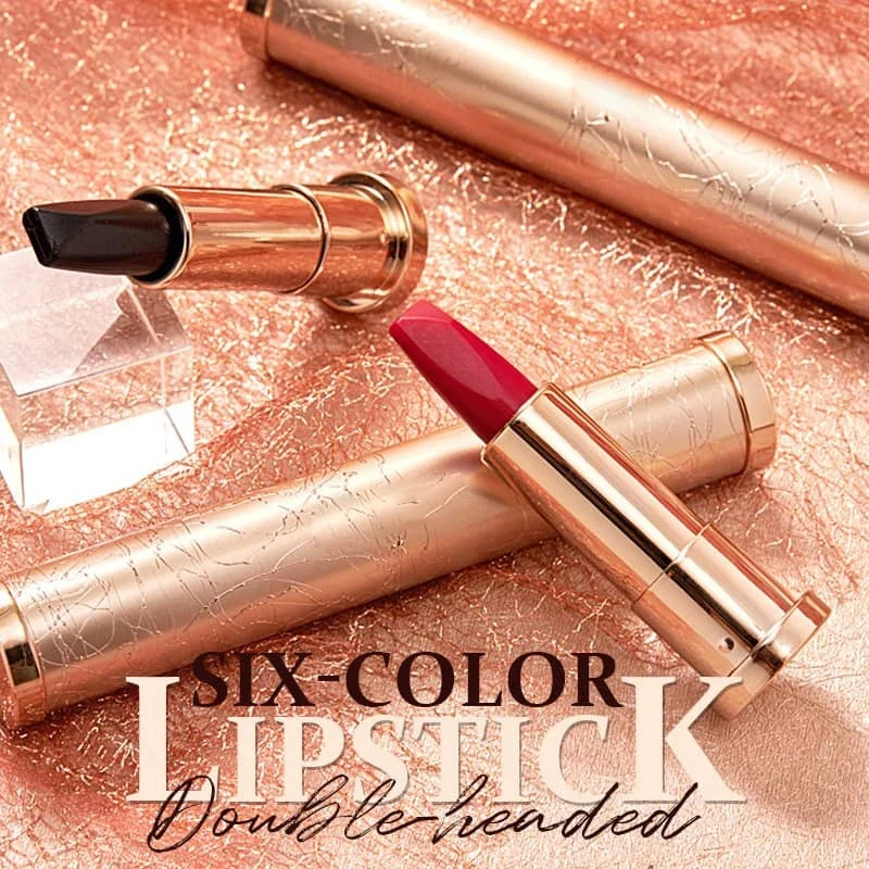 

2021 Double-headed Multicolor Lipstick Smooth Moisturizer Combination Lipstick with 6 Colors Fast Makeup Cosmetics SSwell