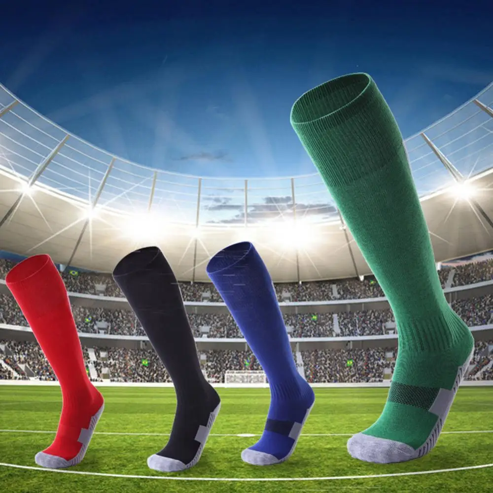 

Взрослые Дышащие футбольные спортивные тренировочные мужские спортивные высокие носки