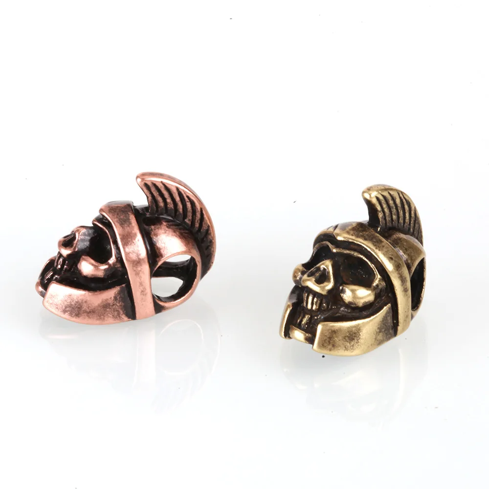Бусины в виде черепа для изготовления ювелирных изделий медные бусины рукоделия