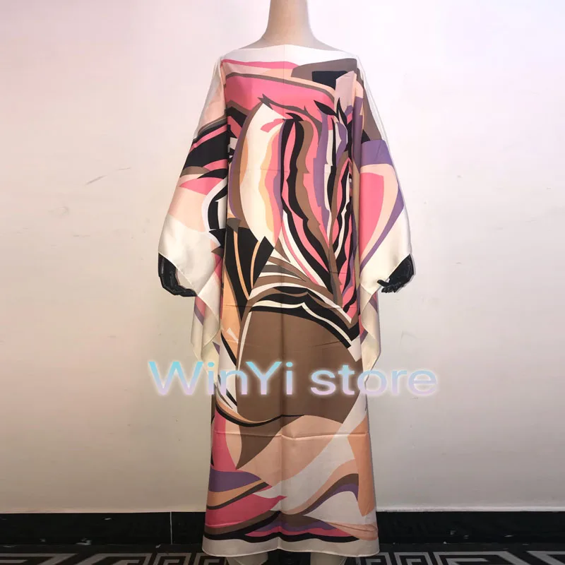

Kuwait Dashiki Dress Print Bohemia Hijab Loose Elegant Muslim Abaya Bazin Robe Gowns Broder Riche Sexy Lady Party maxi beach