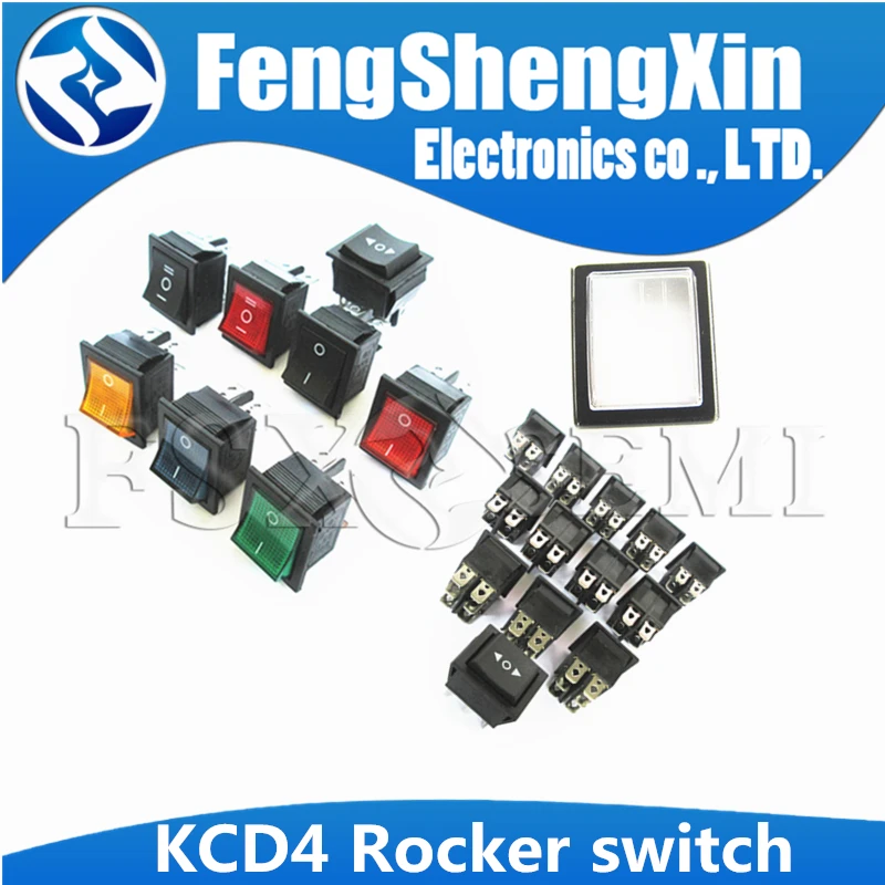 KCD4 клавишный переключатель ВКЛ ВЫКЛ 2 положения 4 контакта/6 контактов