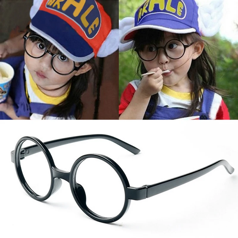 2020 милая детская круглая оправа для очков Детские однотонные оправы при
