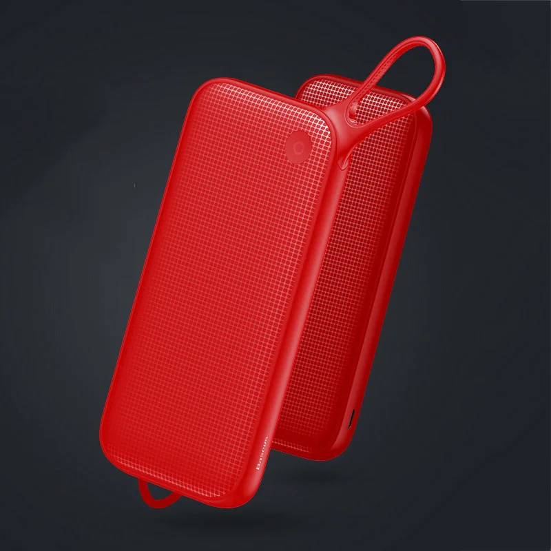POWERBANK RED Baseus power Bank 20000 мАч Быстрая зарядка 3,0 портативное зарядное устройство для телефона двойной USB внешний аккумулятор для iPhone Xs Max samsung S9 - Цвет: POWERBANK RED