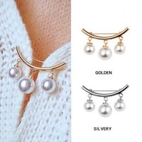 75 hot sales 2pcs brooch stylish elegant faux pearl fashion vintage brooch for wedding
