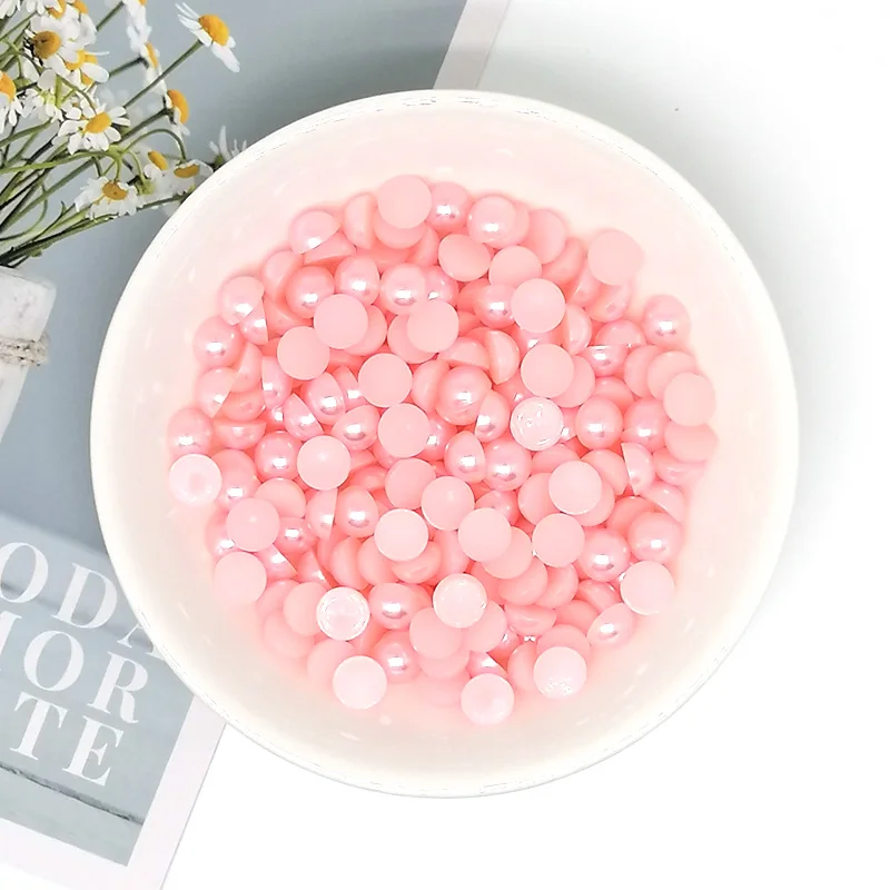 200 шт. имитация искусственного 8 мм полукруглый жемчуг плоская спина кабошон