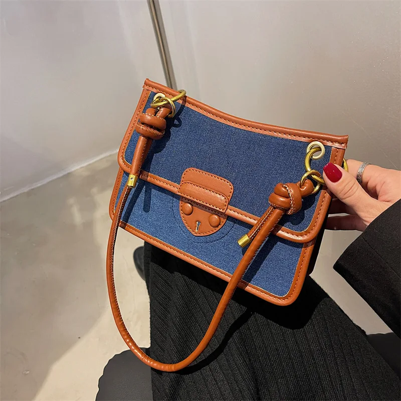 

2021 зимние модные сумки через плечо из искусственной кожи с клапаном для женщин, брендовые трендовые сумки и кошельки контрастных цветов на ...