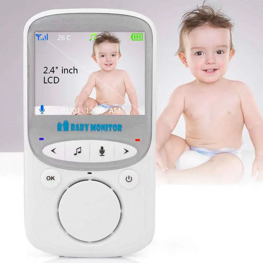 VB605 LCD Audio Video Baby Monitor 2.4GHz Night Vision Wireless Radio Nanny Music Intercom IR 24h Camera Walkie Talkie | Безопасность и