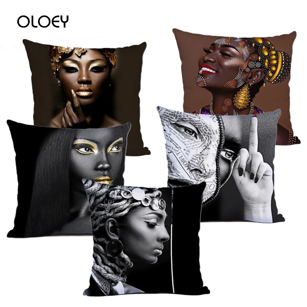 Постельное белье африканская Сексуальная Женская наволочка из полиэстера