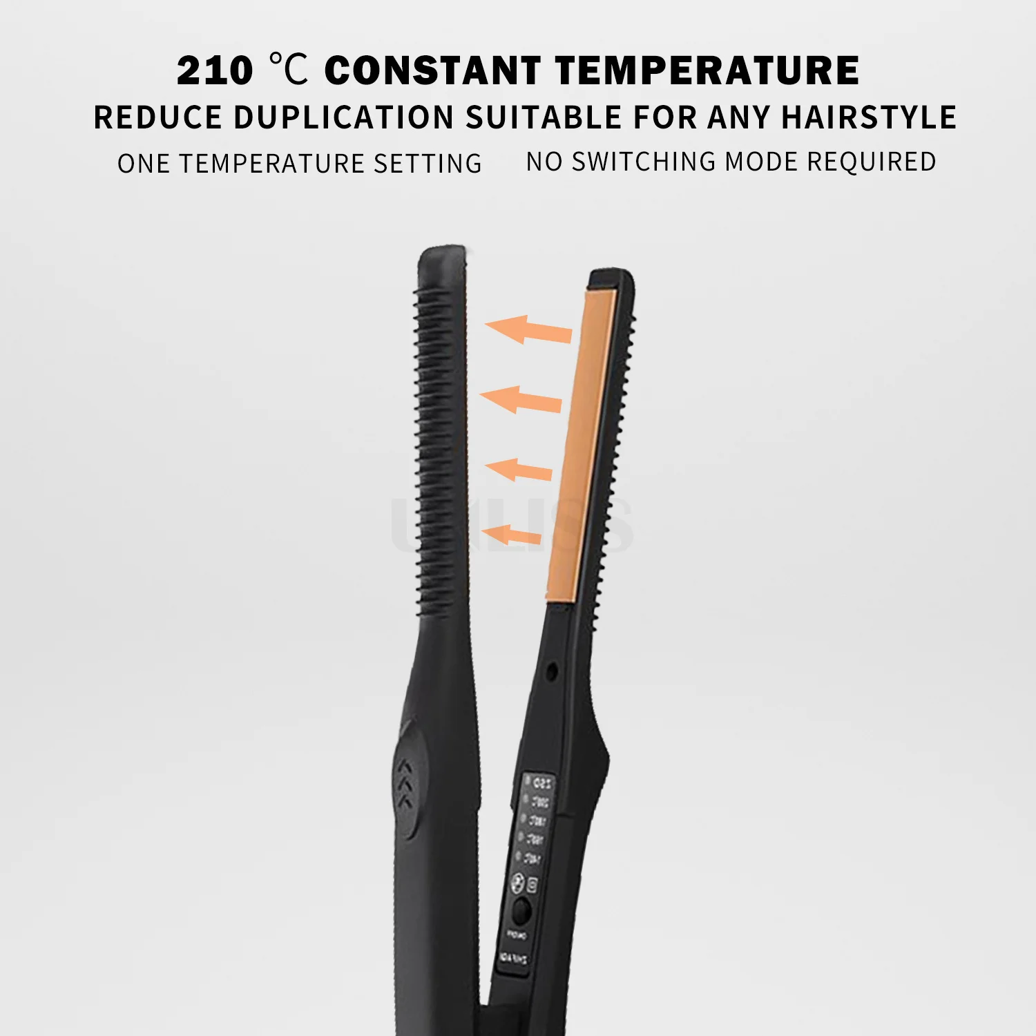 Ультратонкий выпрямитель для волос 2 в 1 Плойка профессиональный Керамический