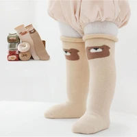 baby girls leg warmer cotton cute knee socks kid boy clothing unisex toddler children cartoon socks
