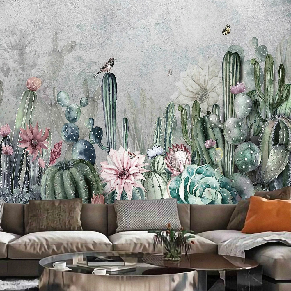 

Cactus Flower Plant Posters Wall Art Indian Mandala Banner Flag Wall Hanging Boho decor macrame hippie Witchcraft Tapestry Mural