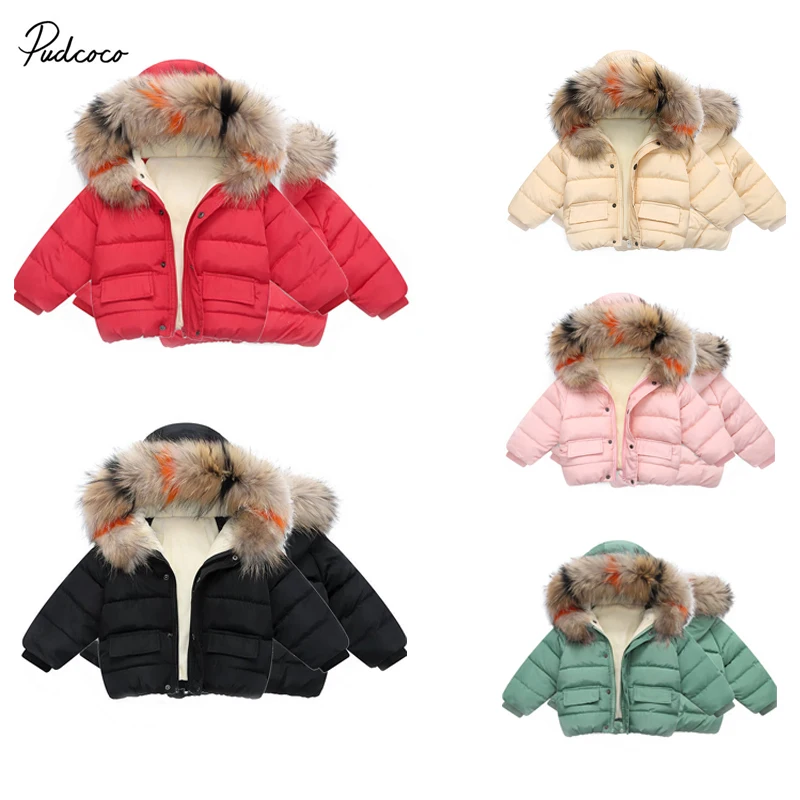2019 Брендовое зимнее теплое пальто для девочек пуховая парка одежда маленьких