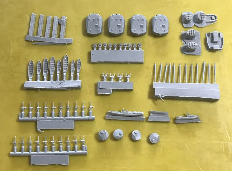 Модель военной смолы 1/700 набор моделей итальянского флота Dante Alighieri | Игрушки и