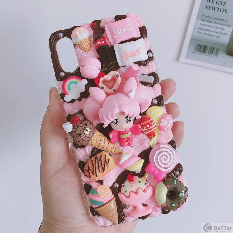 Для Samsung note 8/9/10plus DIY чехол 3D Сейлор Мун для телефона Galaxy s8/s9/s10 + s6/s7edge ручной работы