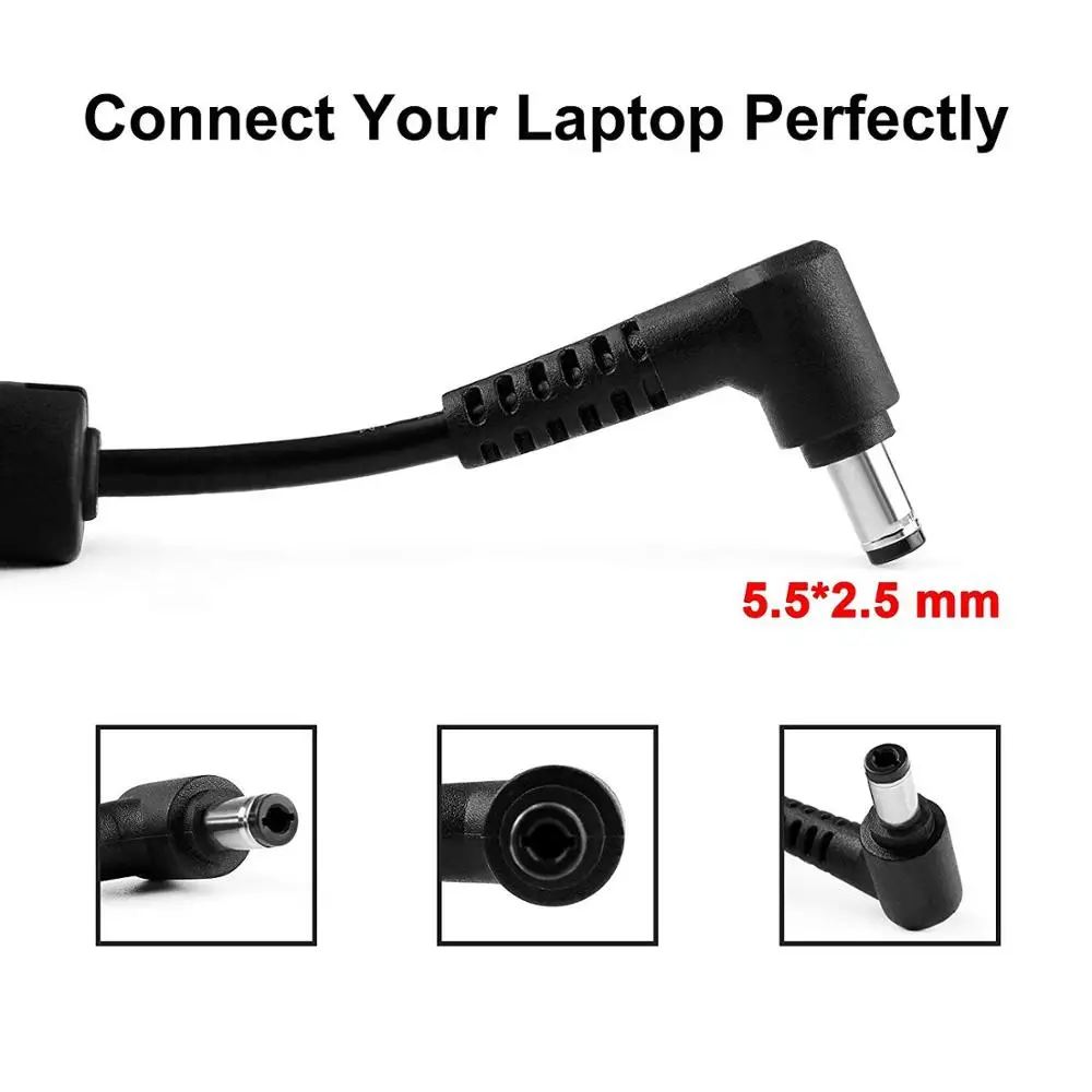 Тонкий шнур питания 120 Вт адаптер переменного тока зарядное устройство для