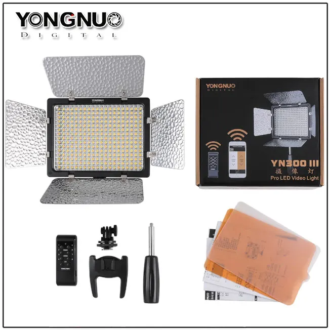 Продажа Светодиодная лампа для видеосъемки YONGNUO YN300III YN300 III YN-300III 3200k-5600K CRI95 Камера фото светодиодный видео светильник опционально с питанием от сети ... Цена Светодиодная лампа для видеосъемки YONGNUO YN300III YN300 III YN-300III 3200k-5600K CRI95 Камера фото светодиодный видео светильник опционально с питанием от сети ...