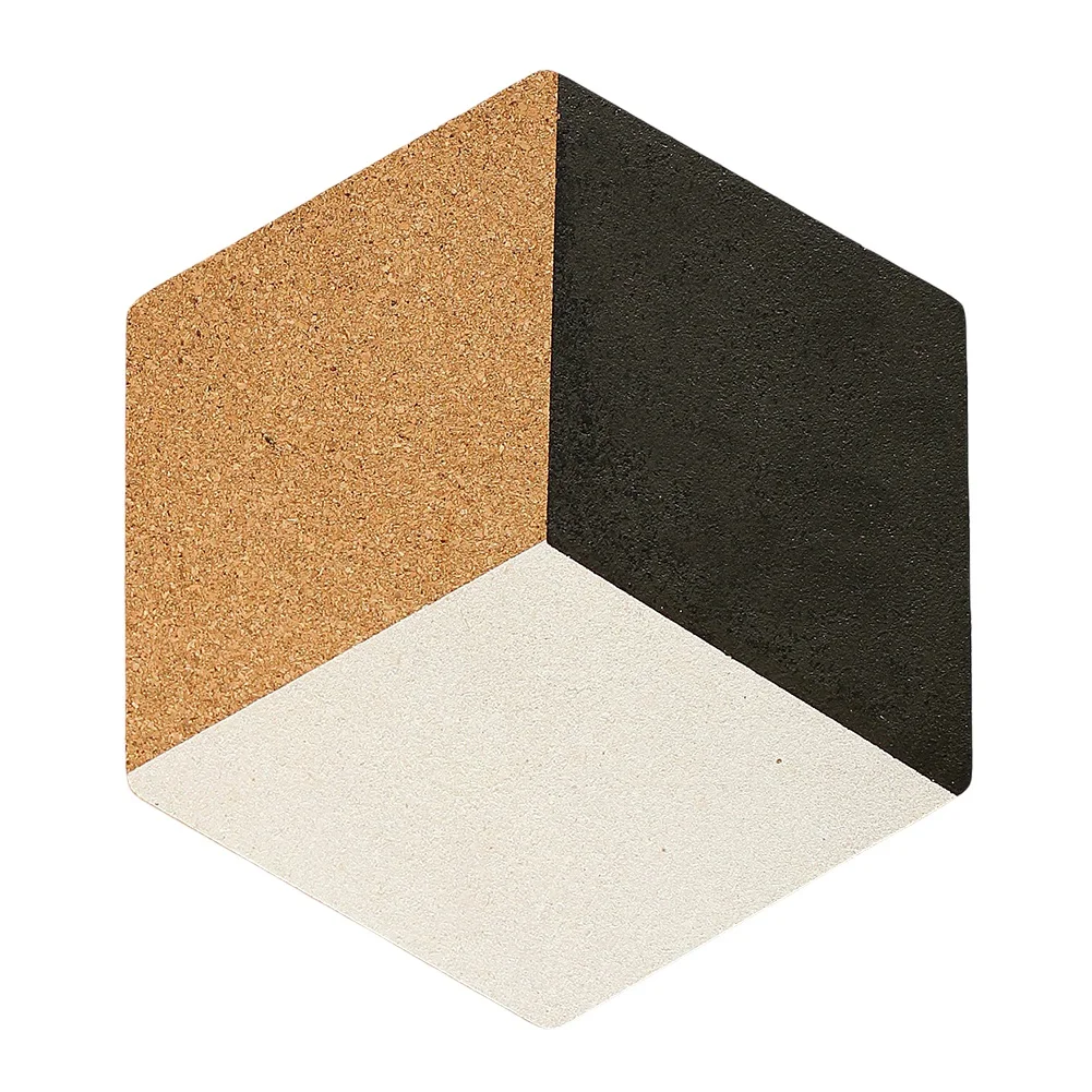 Шестигранная подставка пробковый изоляционный коврик под чашку горшок