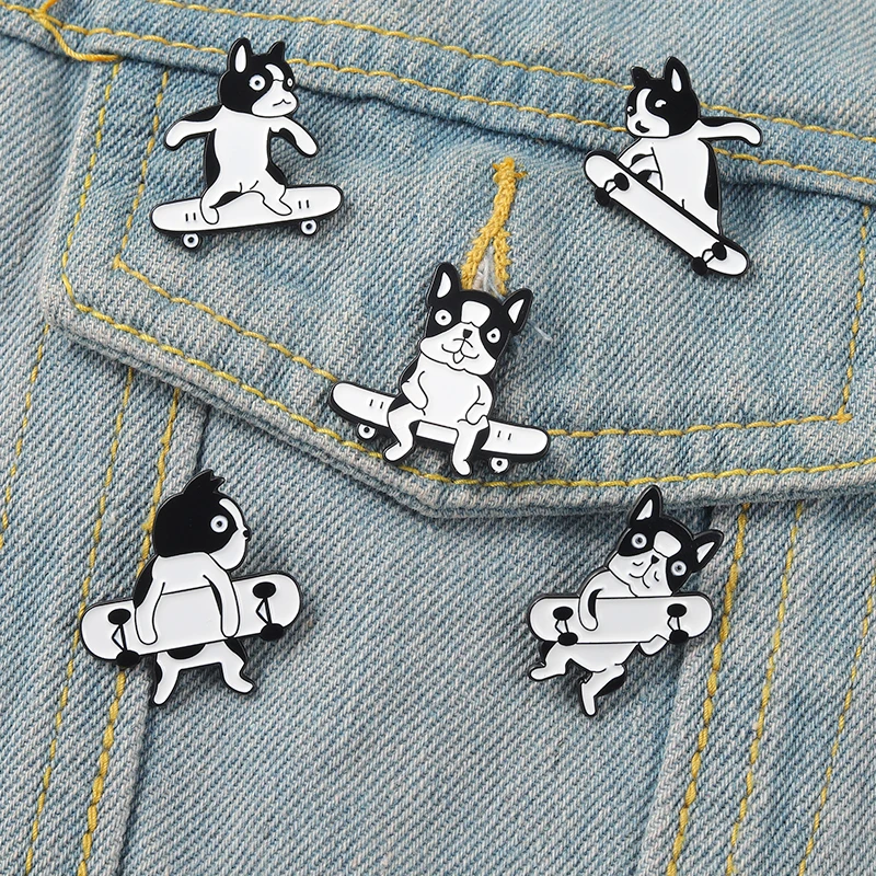5pcs/set Fun Animal Enamel Pin Custom Duck Frog Dog Cat Dolphin Snake Bee Bear Rainbow Tarot Brooch Lapel Badge Amazing Price |