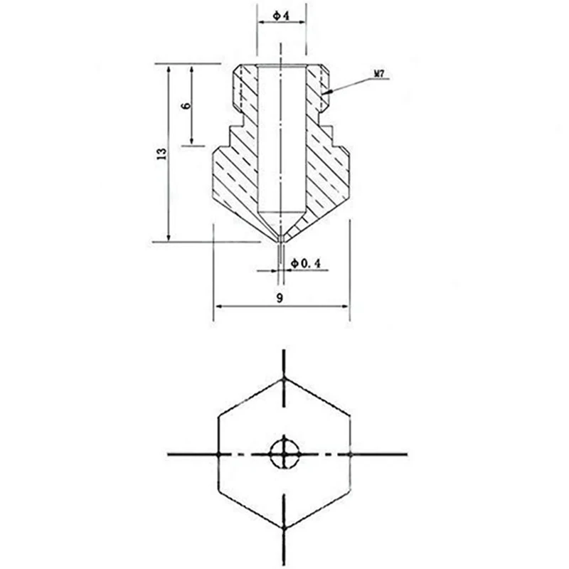 

35Pcs 3D Printer Extruder Accessories MK10 Threaded Brass Nozzle 1.75/0.4mm MK10 Nozzle