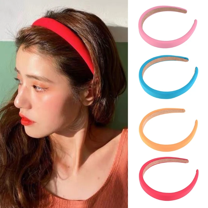 

10Pcs/Set Summer Skinny Headband Sponge Padded Macaron Candy Color DIY Hair Hoop Bohemian style Hair Accessories