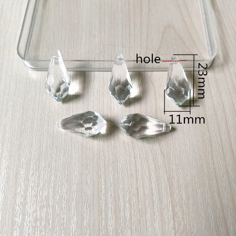 New arrival! 23x11mm 380pcs Clear acrylic Drop shape beads for Necklace Earrings parts hand Made Jewelry DIY | Украшения и