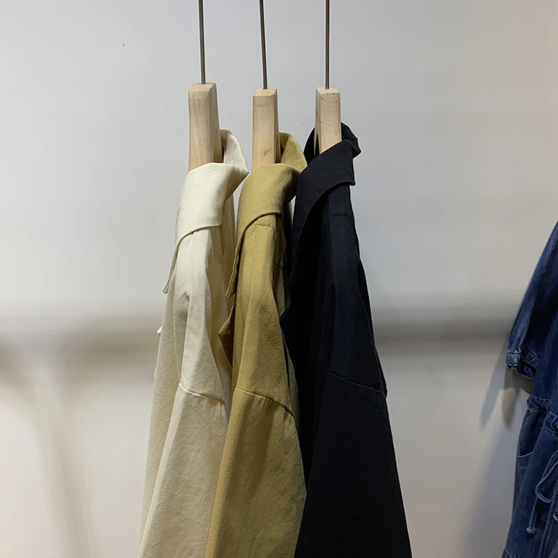 

2021 Summer Korean Loose Western Ladies Suit Lazy Plus Size Large Pocket Blazer Collar Coat Women Short-Sleeved Fashion Shirt