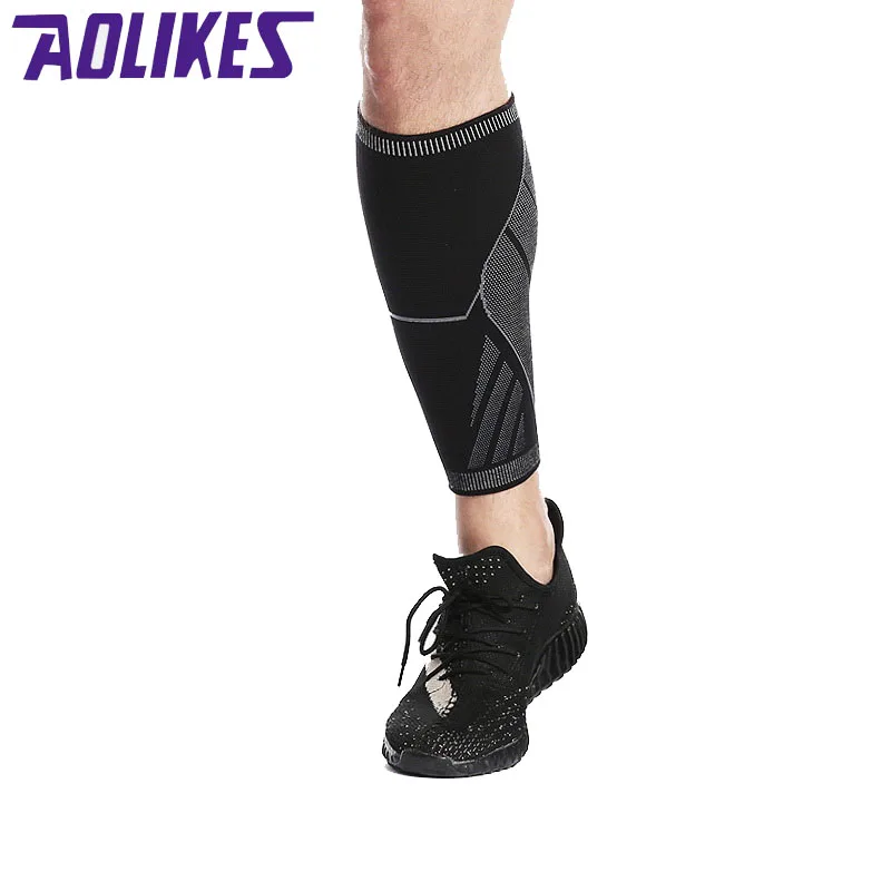 AOLIKES 1 шт. эластичная плетеная спортивная компрессионная защита для телячьих рук