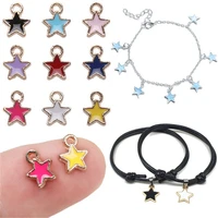 bulk 50 teeny tiny enamel star charm colorful stars pendant for celestial jewelry making diy supplies 68mm pentagram charm lp3