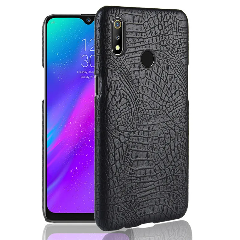 Чехол OPPO Realme 3 чехол 6 22 дюйма Жесткая обложка на заднюю панель из искусственной
