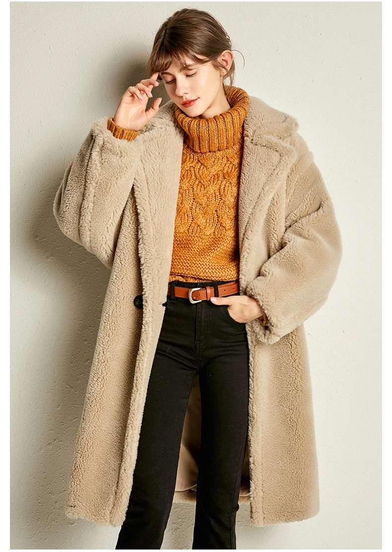 PUDI, новинка, женская мода, натуральный овечий мех, пальто для девочек, для отдыха, однотонная плюшевая куртка, пальто ct817
