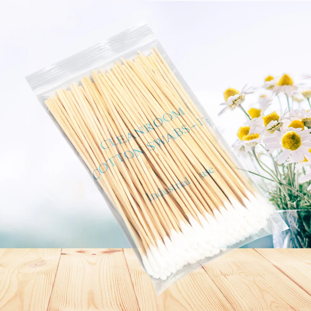 

5packs 100pcs/pack Disposable Cotton Swab for Ear Cleaning Makeup Application