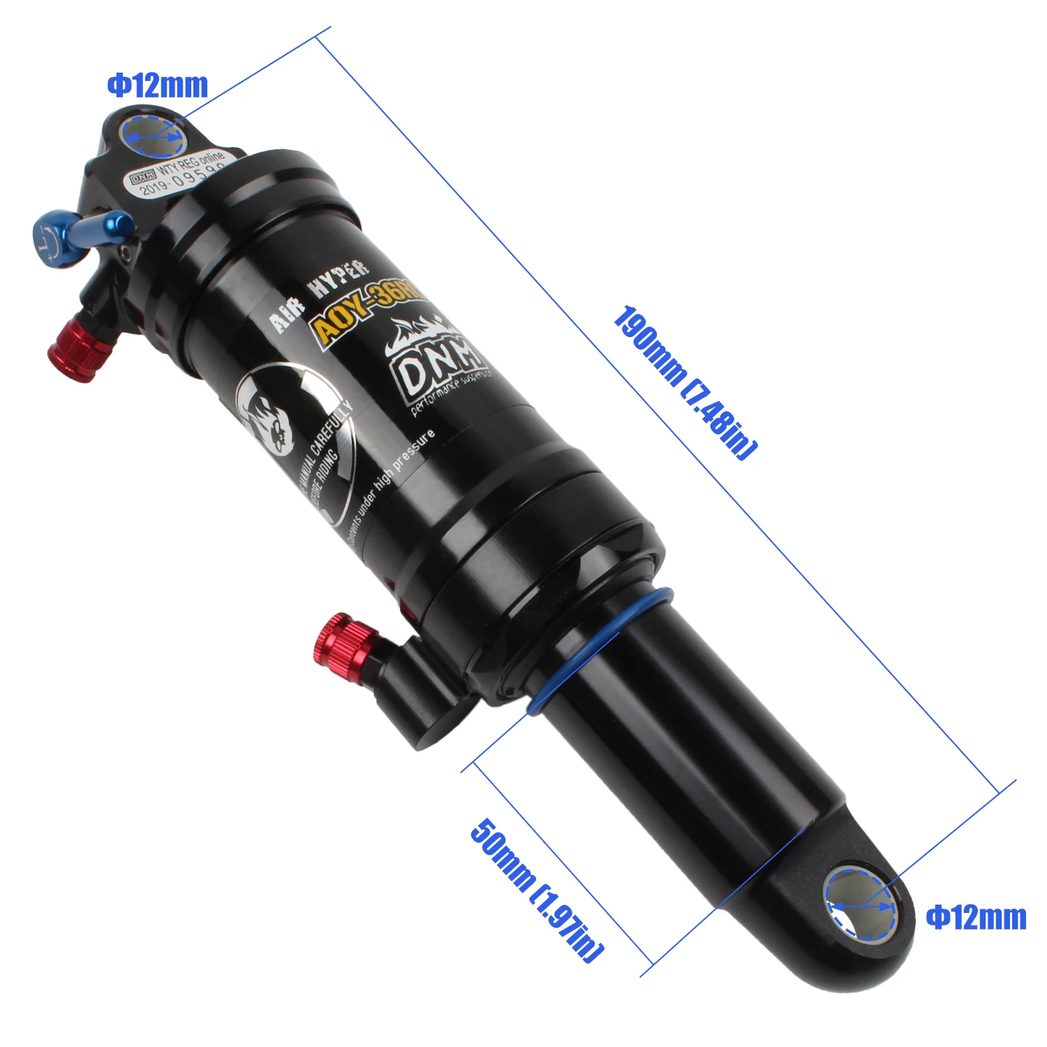 Велосипедный воздушный Задний амортизатор с амортизирующим амортизатором для