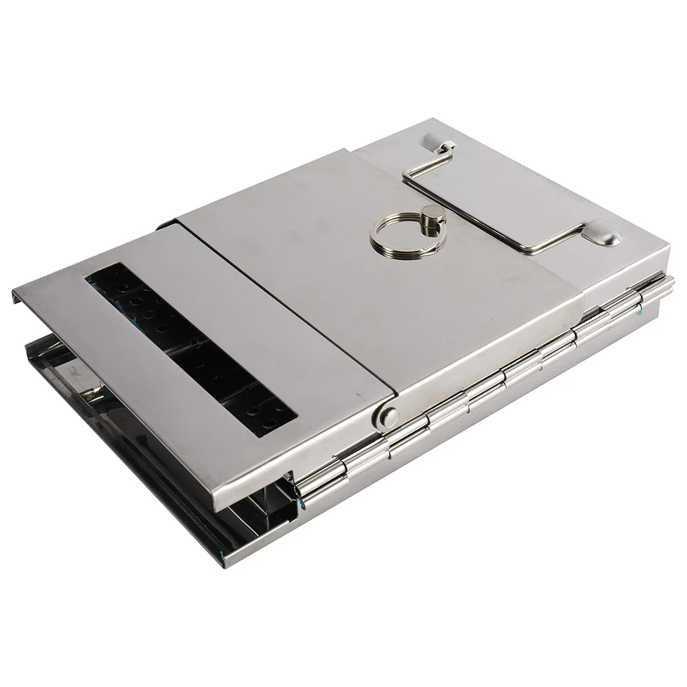 

Outdoor Camping Stove Stainless Steel Cooking Equipment Portable Folding Wood Stove for Hiking Fishing BBQ with Grills