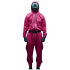 Женская маска для игры, косплея, Квадратный Круг, треугольник, полное лицо, унисекс, костюм для взрослых, реквизит из страха, Декор, Комбинезоны и ремни