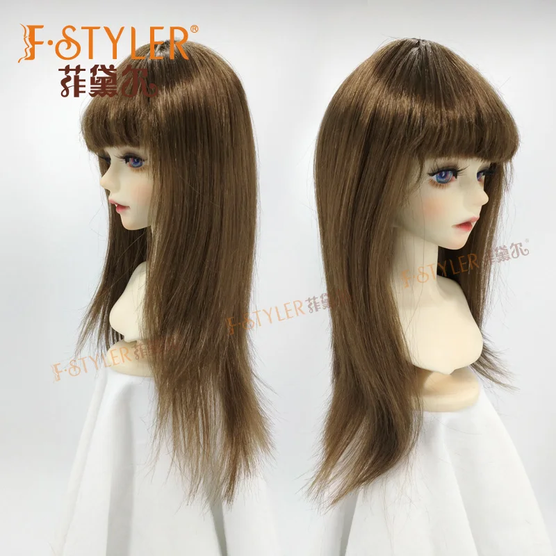 Moher 16 дюймов Синтетические Платиновые светлые волосы длинные натуральные