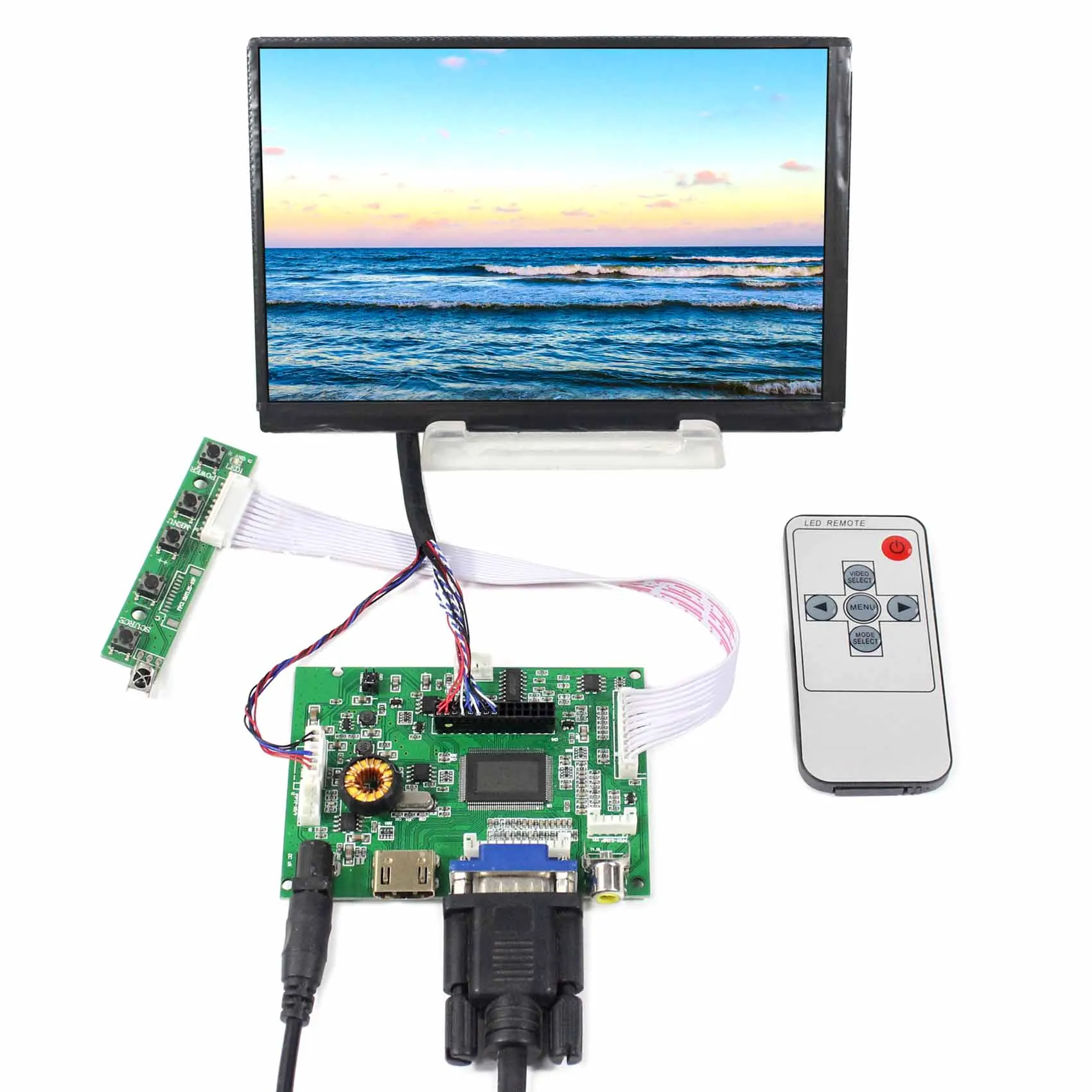 

7 inch IPS LCD Display 1280*800 7 "Screen For Raspberry Pi N070ICG-LD1 With HD MI+VGA+2AV Driver Board