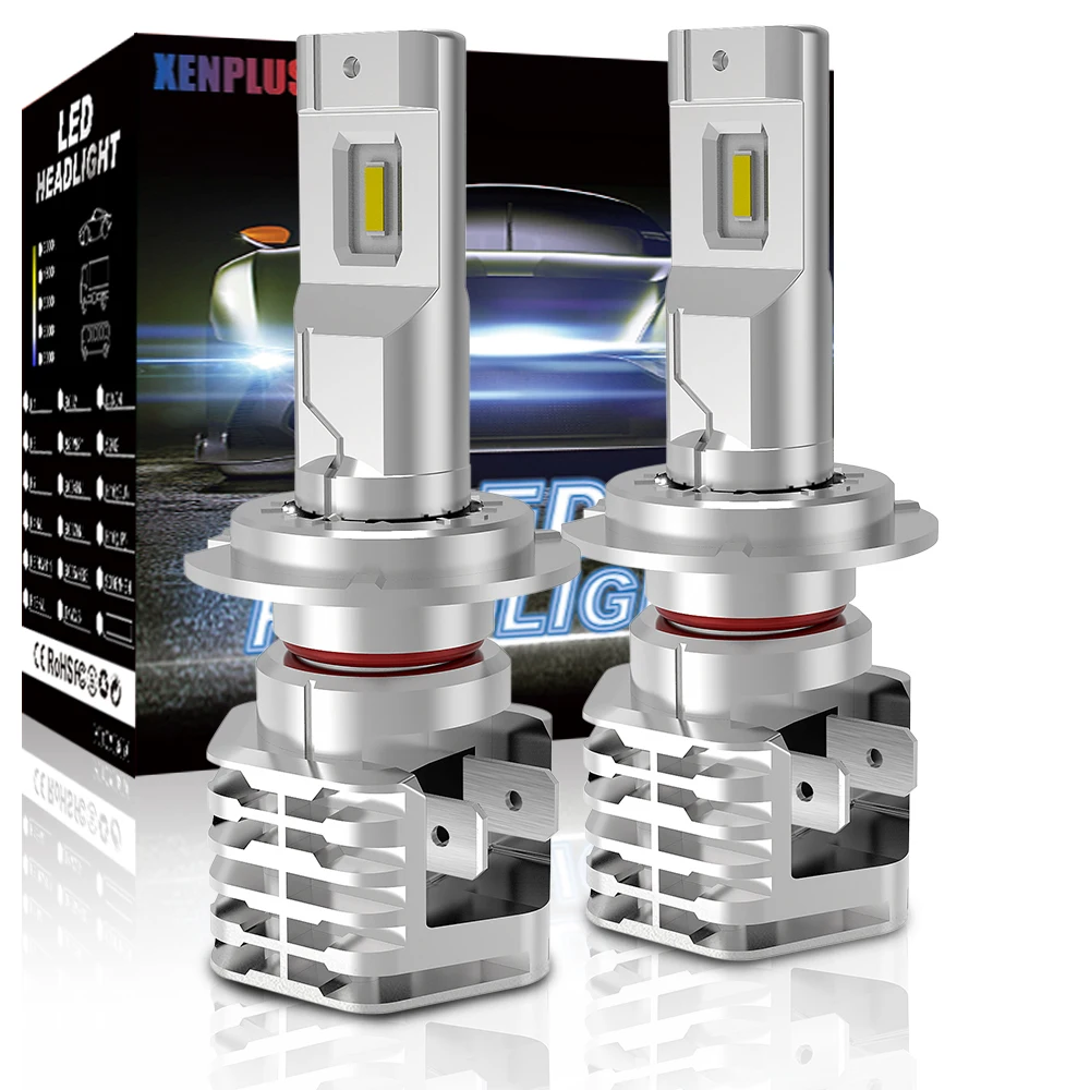 Xenplus W3 2 шт. автомобильная светодиодная головная светильник H7 H4 H1 H3 H11 H8 H9 9005 9006