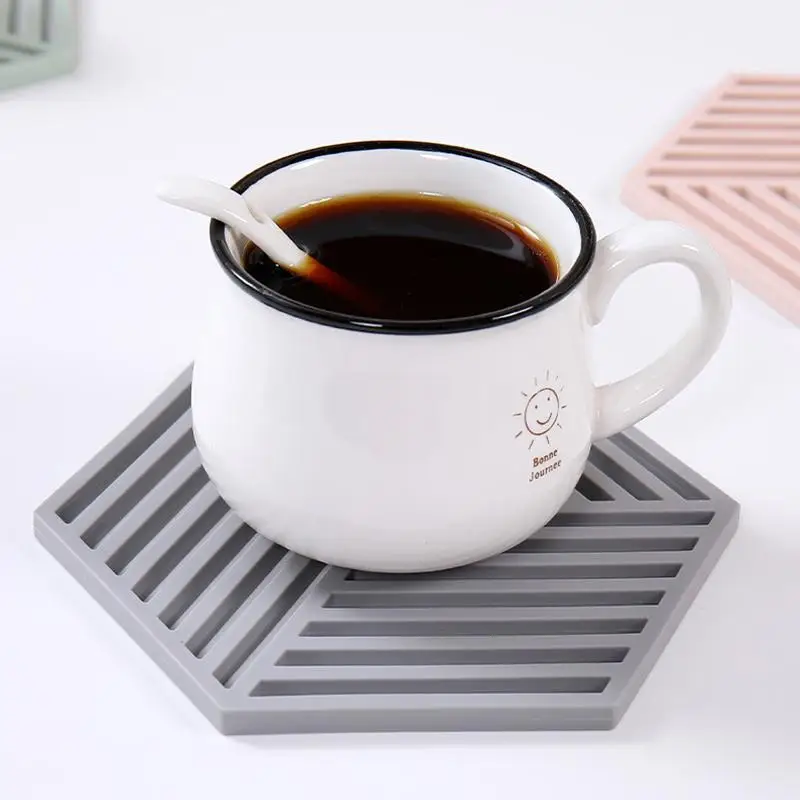 

Tea Coaster Style Household Goods High Temperature Resistant Silicone Heat Insulation Pad Non-slip Heat Anti-scald Bowl Mat