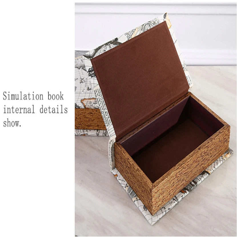 HOt Modern Wood Storage Boxes Dictionary Secret Piggy Bank Hidden Security Book Safe Lock Cash Money Jewellery Bins Organization |