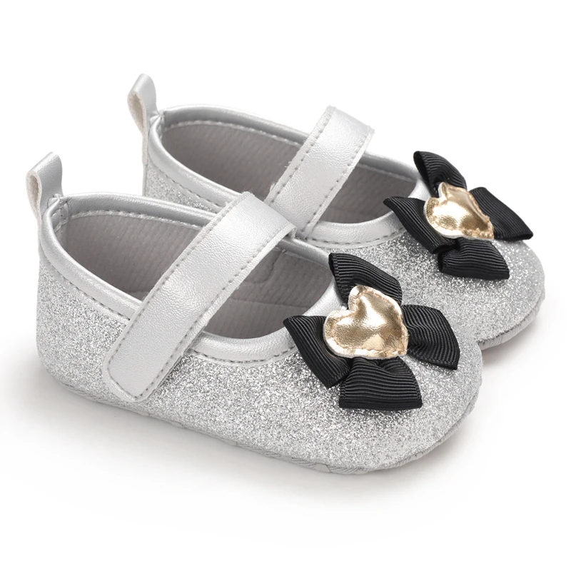 

Туфли принцессы для маленьких девочек, дышащая обувь для первых шагов, с мягкой подошвой, модная повседневная обувь для начинающих ходить д...