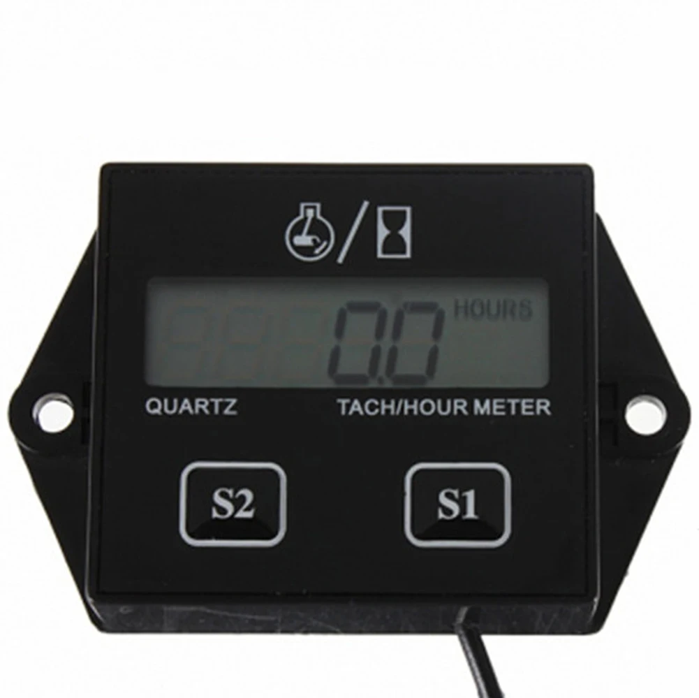Цифровой Мотоцикл lcd гоночный S park Plug Тахометр двигателя счетчик часов eed таймер