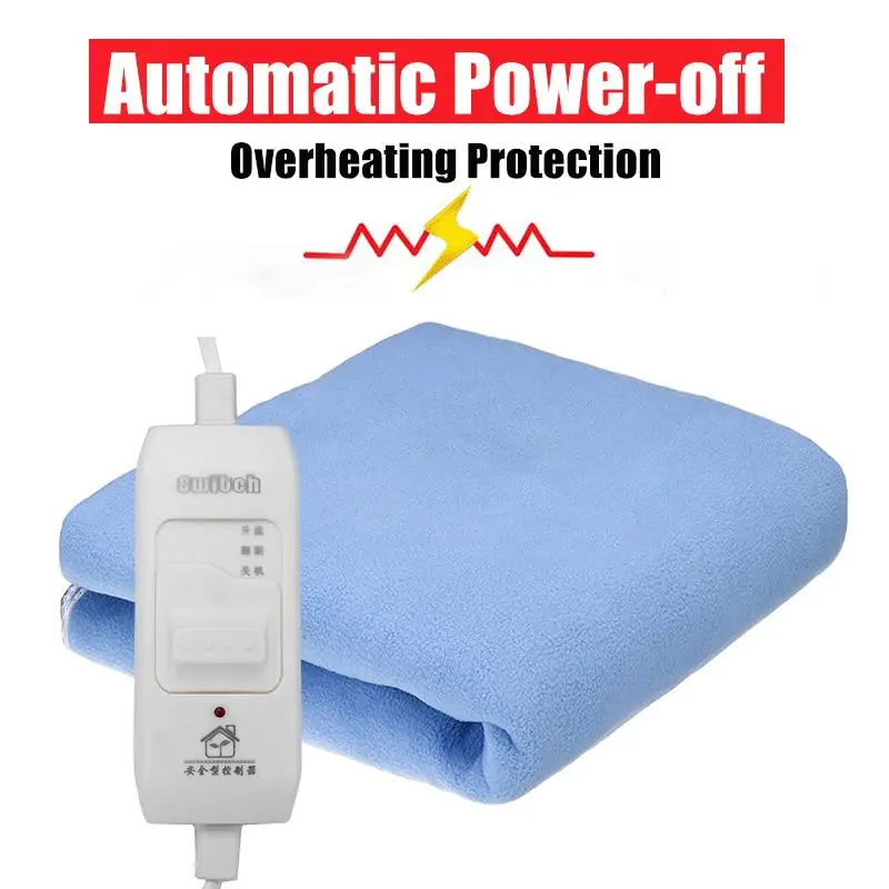 145cmx65cm/145cmx115cm Electric Blanket Thicker Heater Single Body Warmer Heated Thermostat Heating | Дом и сад