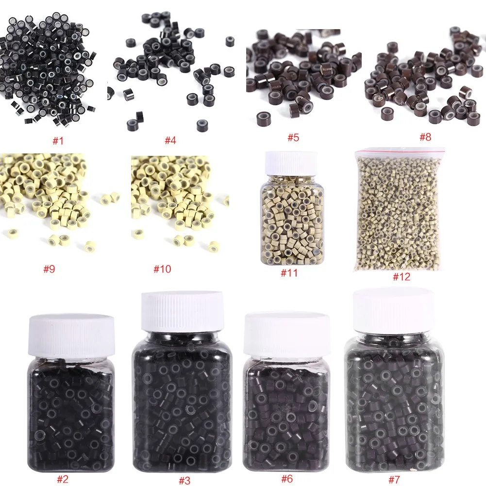 200/500 шт потребительских упаковок для микро силиконовые волос удлинительных