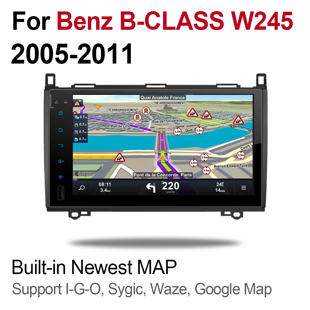 Для Mercedes Benz B Class W245 2005 ~ 2011 NTG 2 DIN Автомобильный Android 9 GPS Naviation мультимедийная